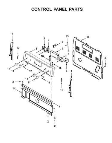 Control panel parts