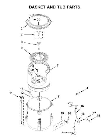 Basket and tub parts