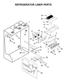 Refrigerator liner parts