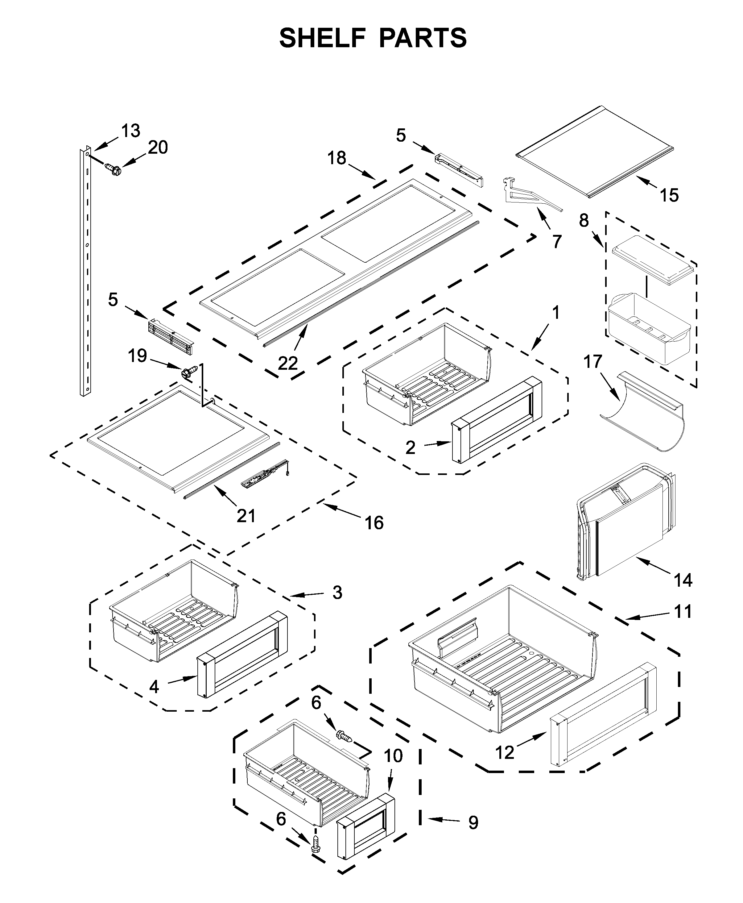 SHELF PARTS