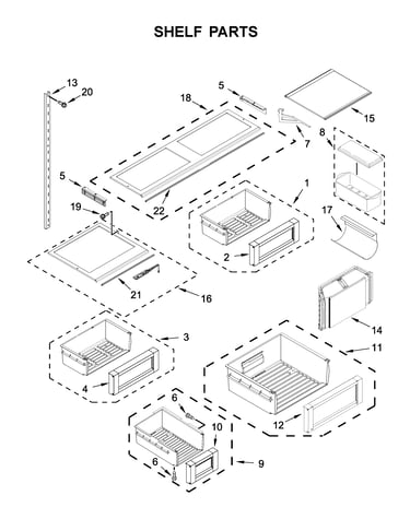 Shelf parts