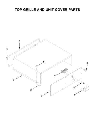 Top grille and unit cover parts