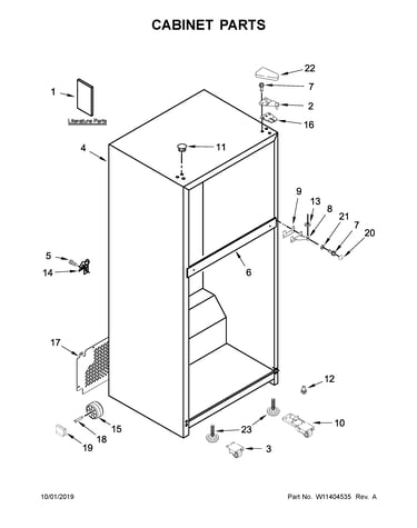 Cabinet parts