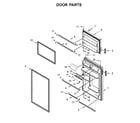 Maytag MRT118FFFZ05 door parts diagram