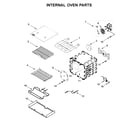 KitchenAid KFDC500JYP00 internal oven parts diagram
