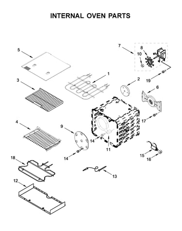 Internal oven parts