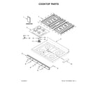 Whirlpool WFG525S0JW0 cooktop parts diagram