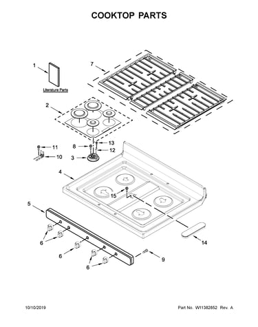 Cooktop parts
