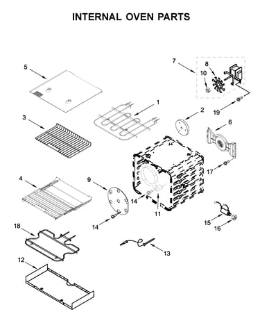 Internal oven parts
