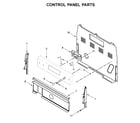 Whirlpool WFE515S0JS0 control panel parts diagram