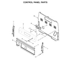 Whirlpool WFE515S0JB0 control panel parts diagram