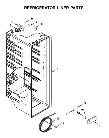 Refrigerator liner parts