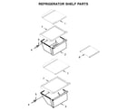 Whirlpool WRS315SDHZ03 refrigerator shelf parts diagram