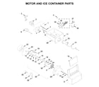 Whirlpool WRS315SDHZ03 motor and ice container parts diagram