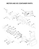 Motor and ice container parts