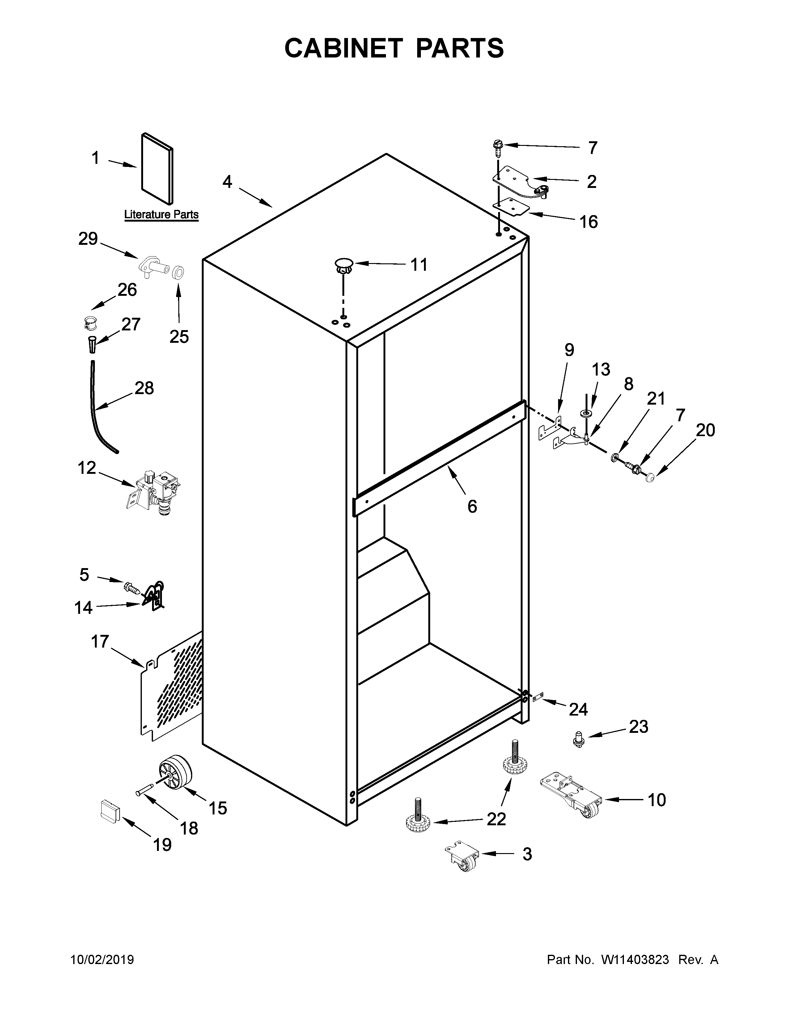 Cabinet parts