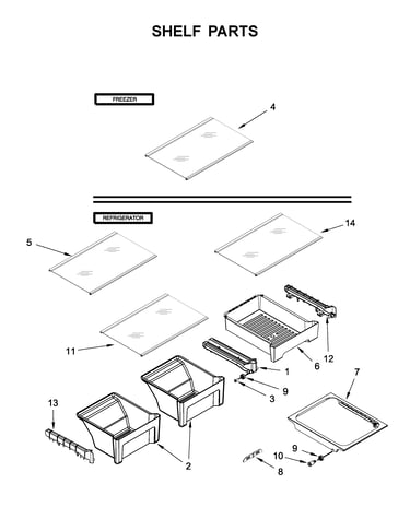 Shelf parts