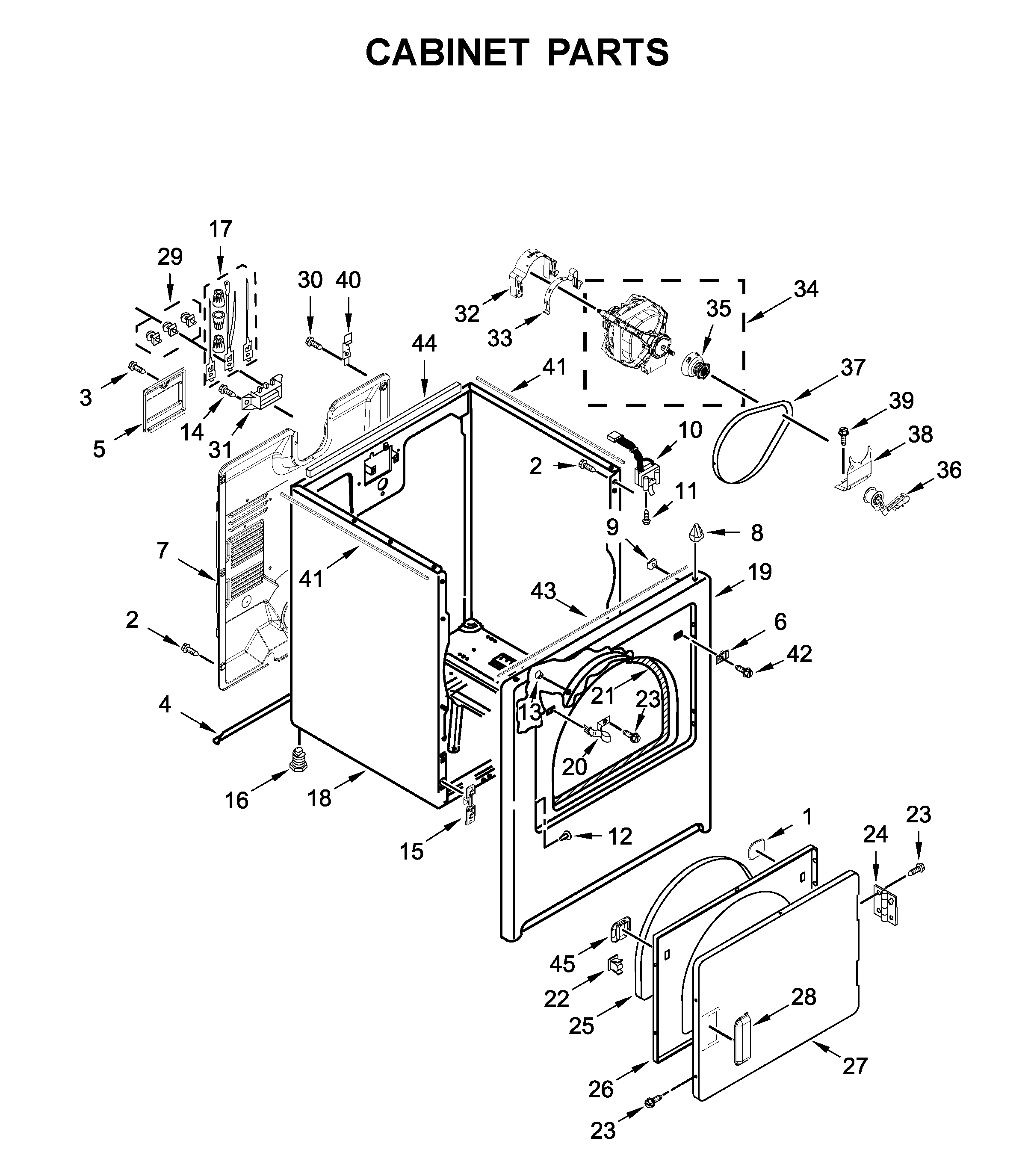 CABINET PARTS