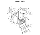 Amana 4KNED3100JW0 cabinet parts diagram