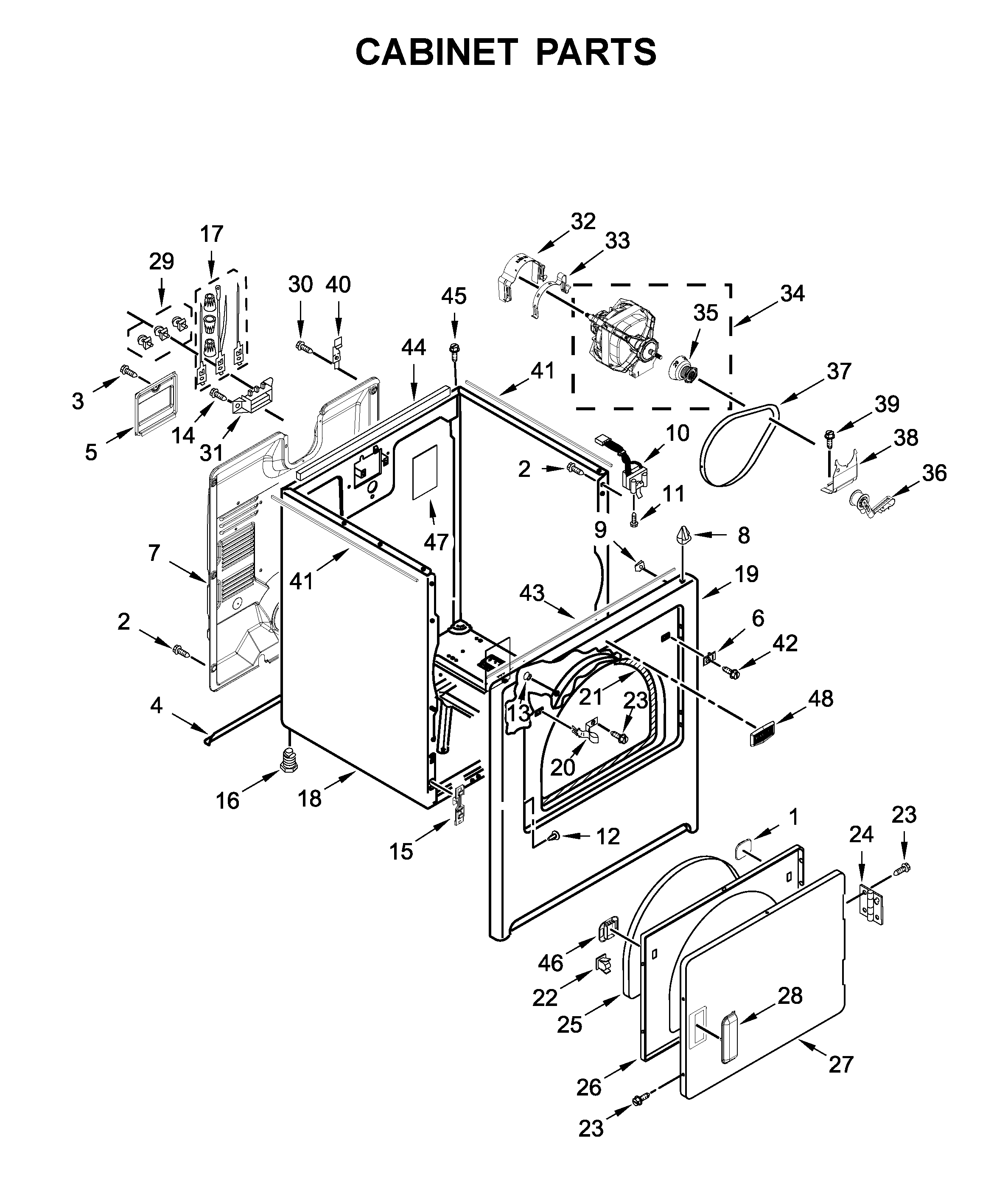 CABINET PARTS