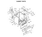 Maytag 4KMEDC440JW0 cabinet parts diagram