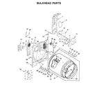 Maytag 4KMEDC440JW0 bulkhead parts diagram