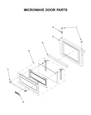 Microwave door parts