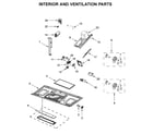 Whirlpool WMH53521HV3 interior and ventilation parts diagram