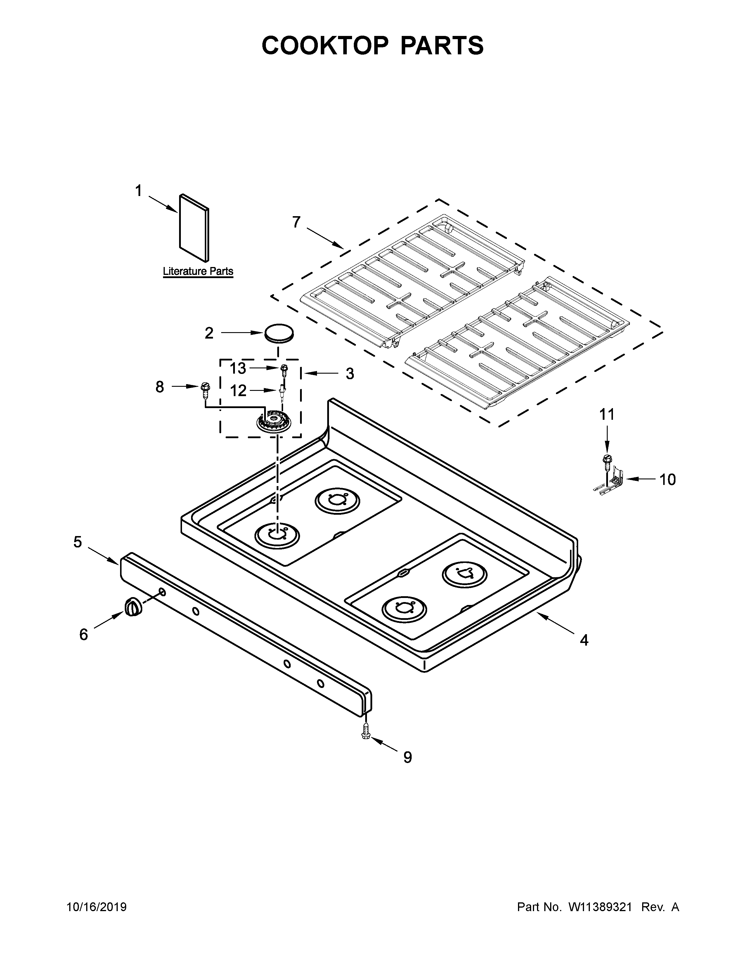 COOKTOP PARTS