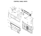 Whirlpool WFG515S0JB0 control panel parts diagram