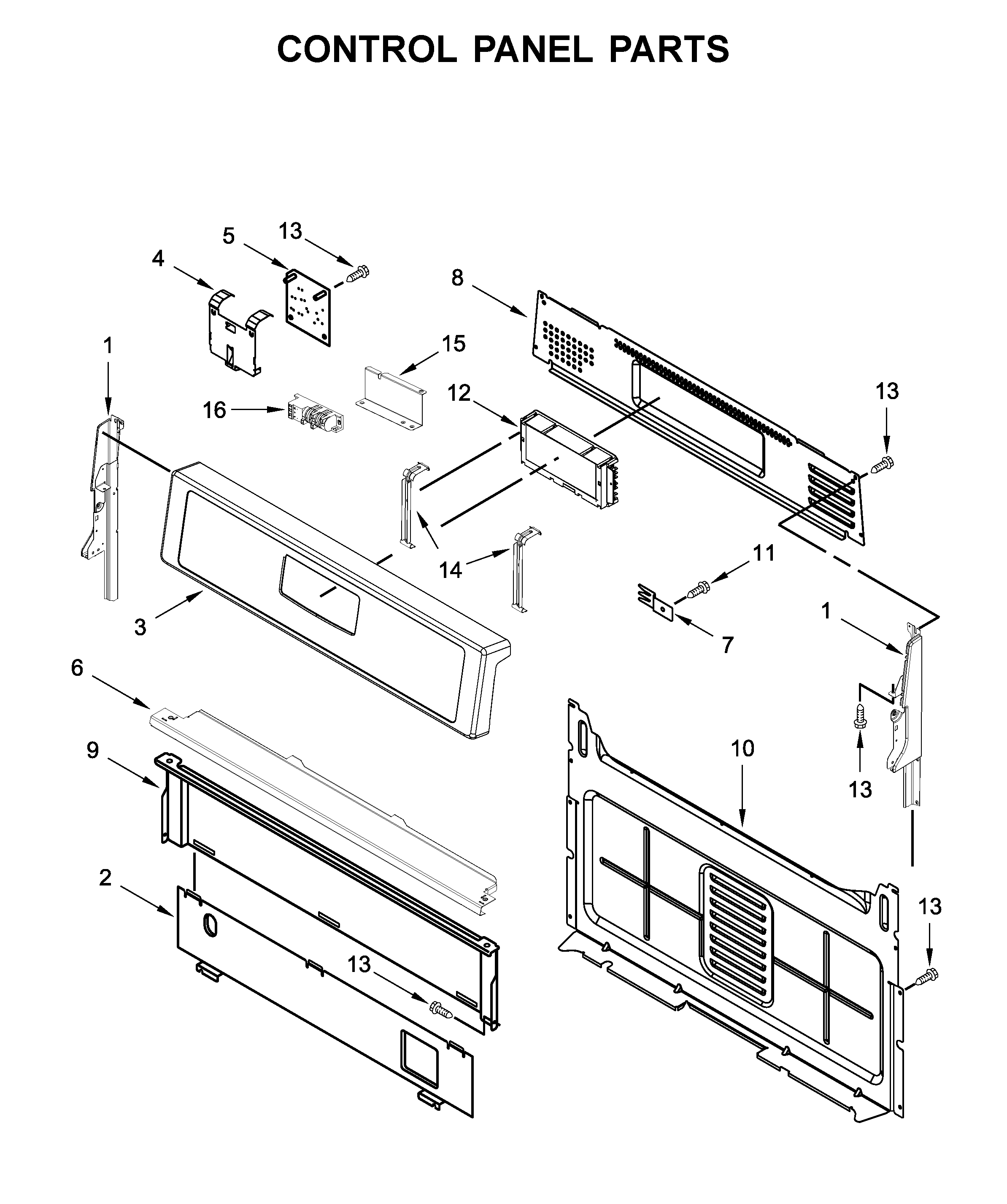 Control panel parts