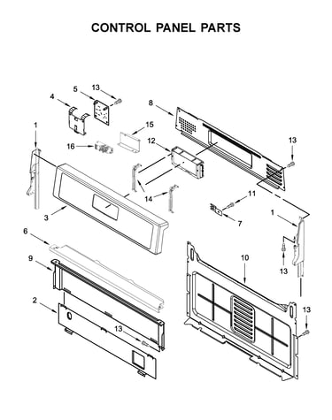 Control panel parts