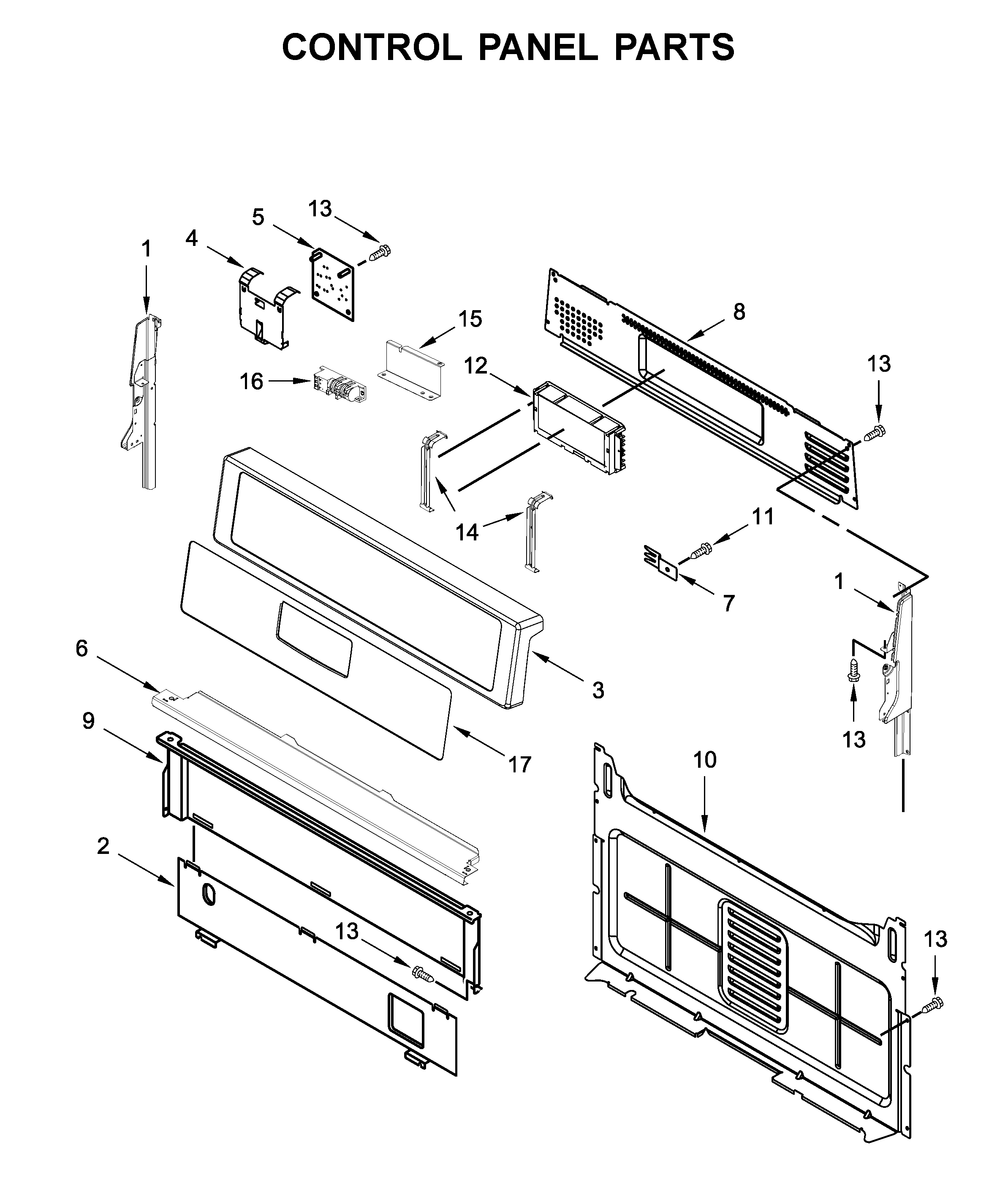Control panel parts