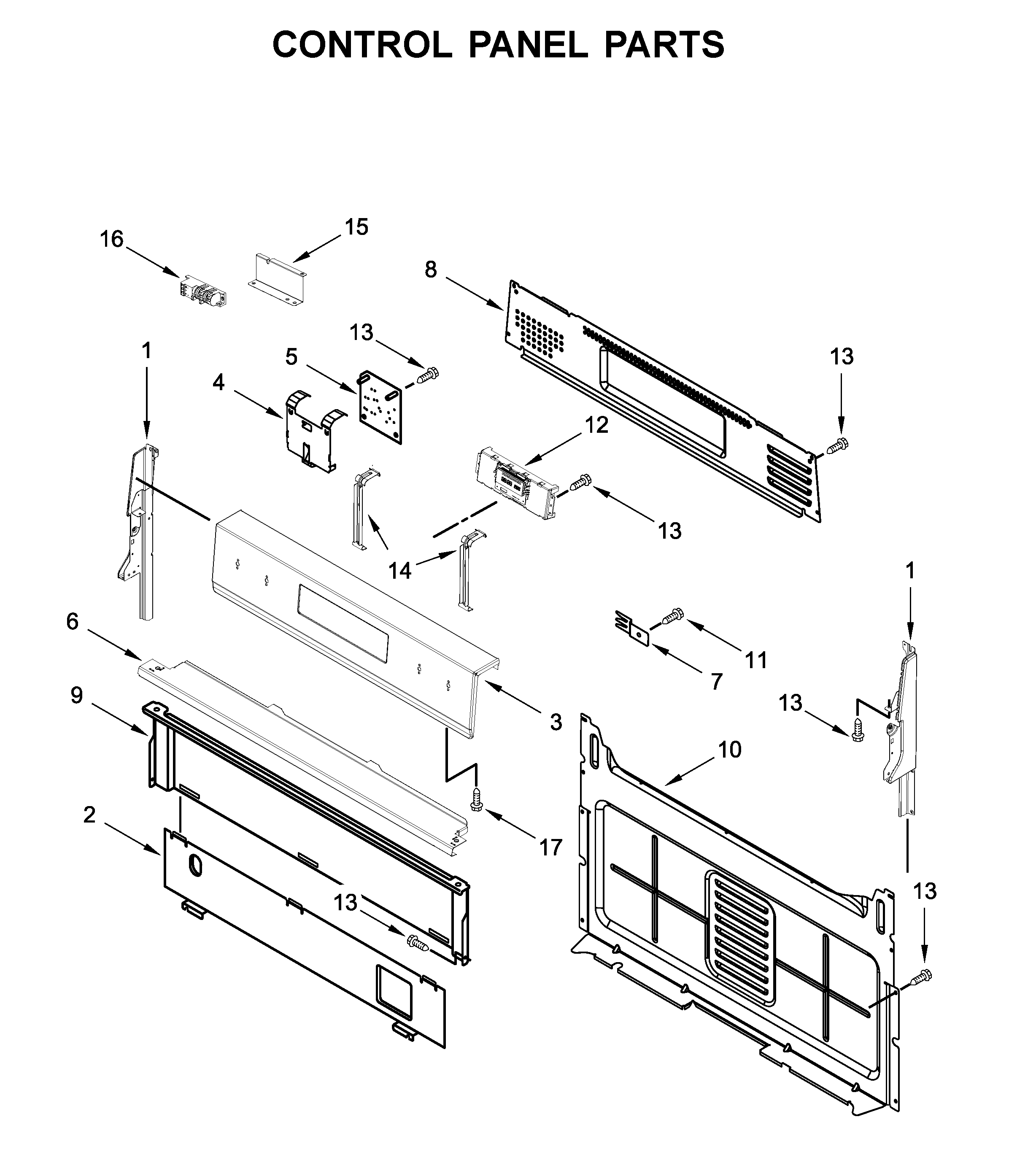 Control panel parts
