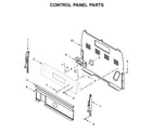 Whirlpool WFE505W0HW2 control panel parts diagram