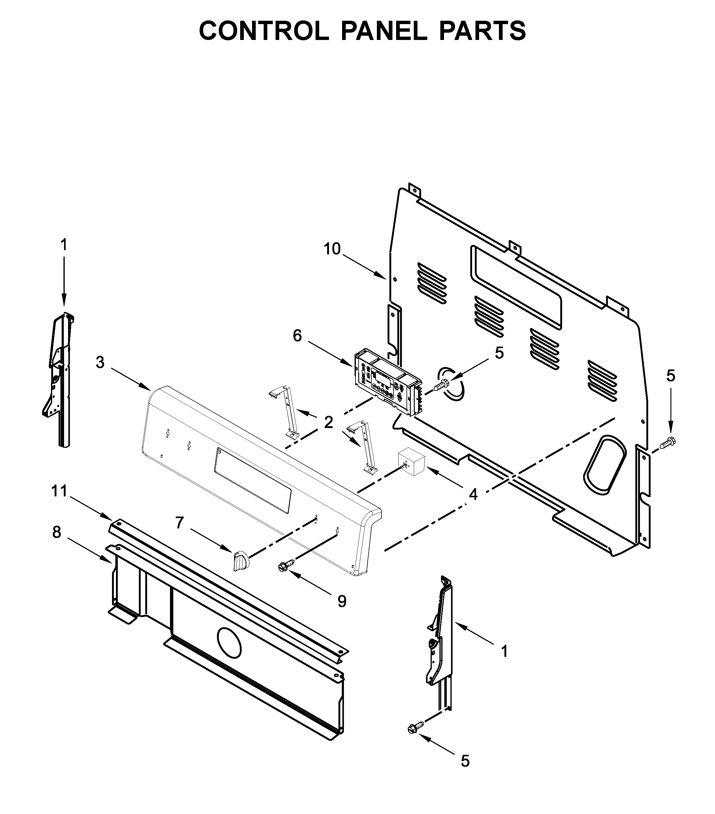 Control panel parts