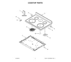 Whirlpool WFE535S0JV0 cooktop parts diagram