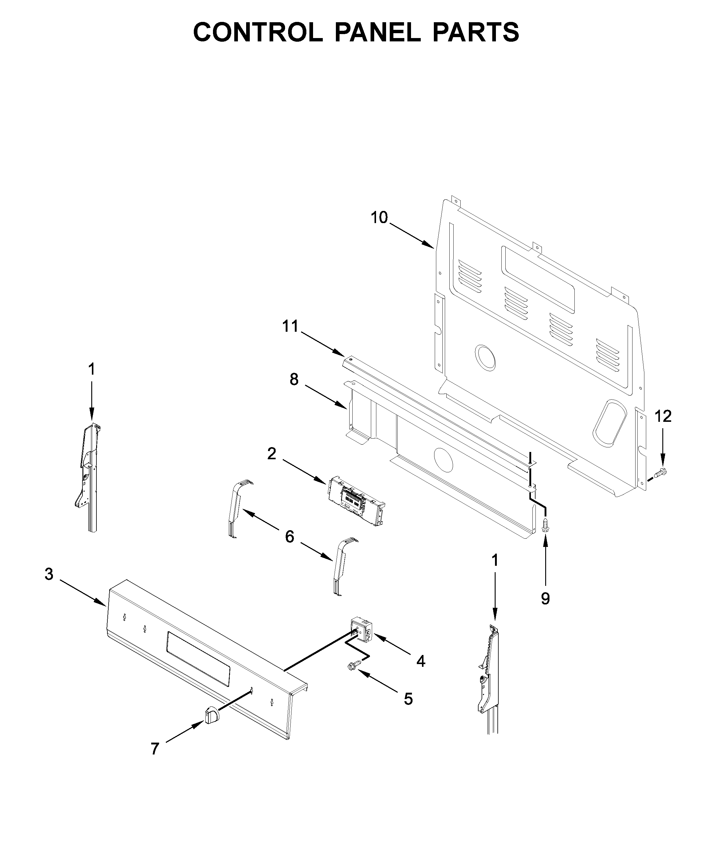Control panel parts