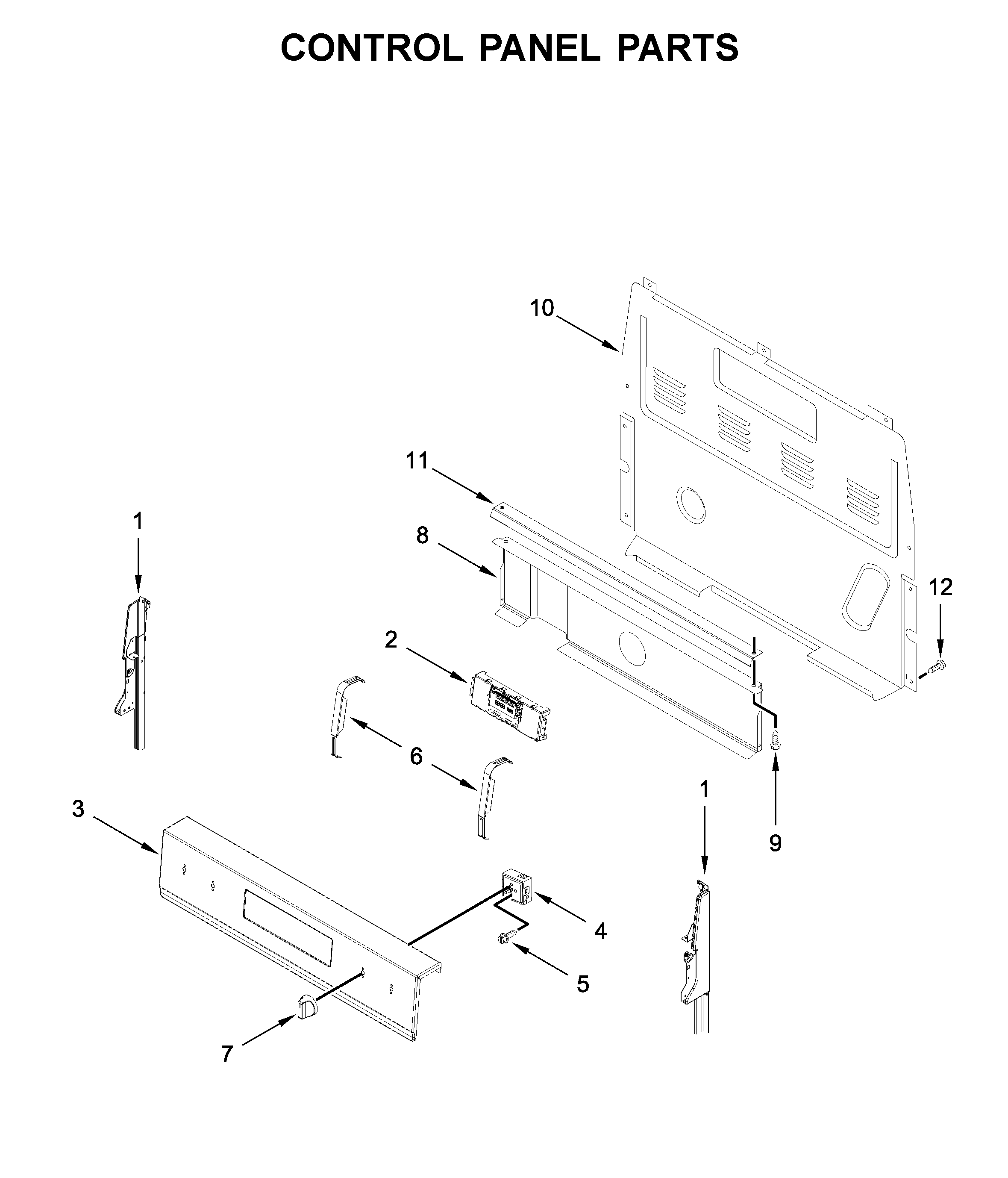 Control panel parts