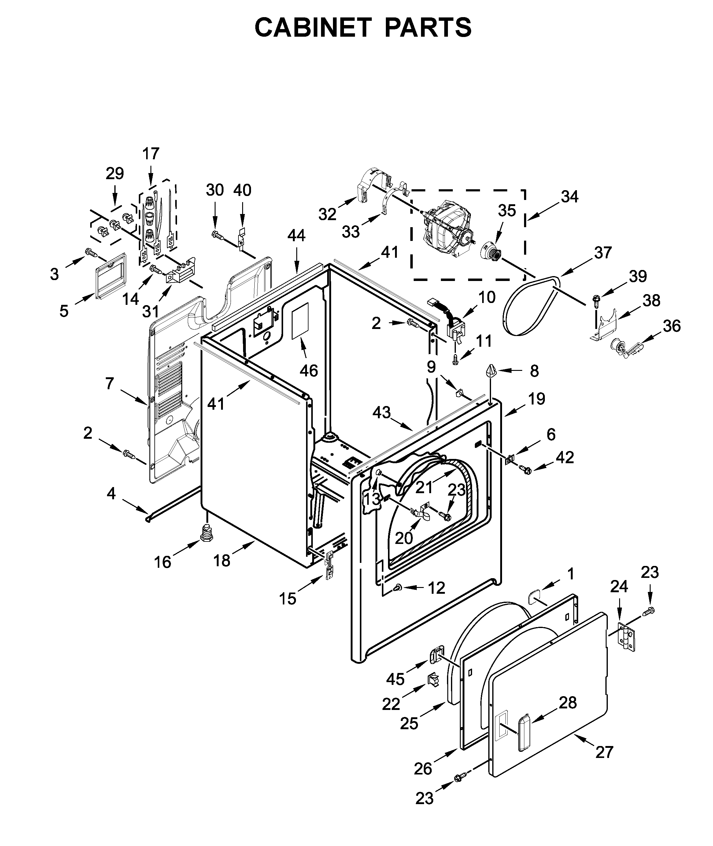 Cabinet parts