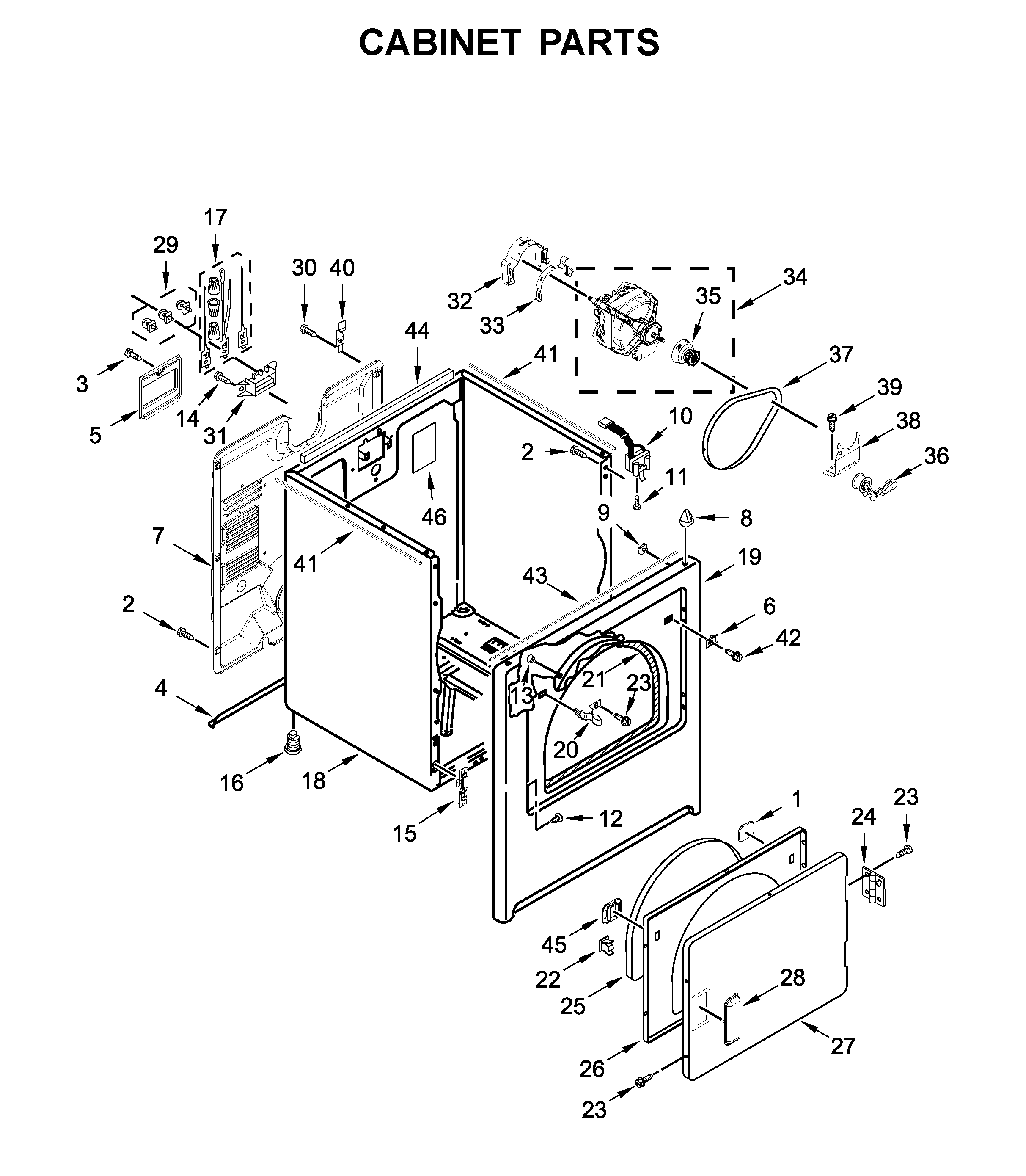 Cabinet parts