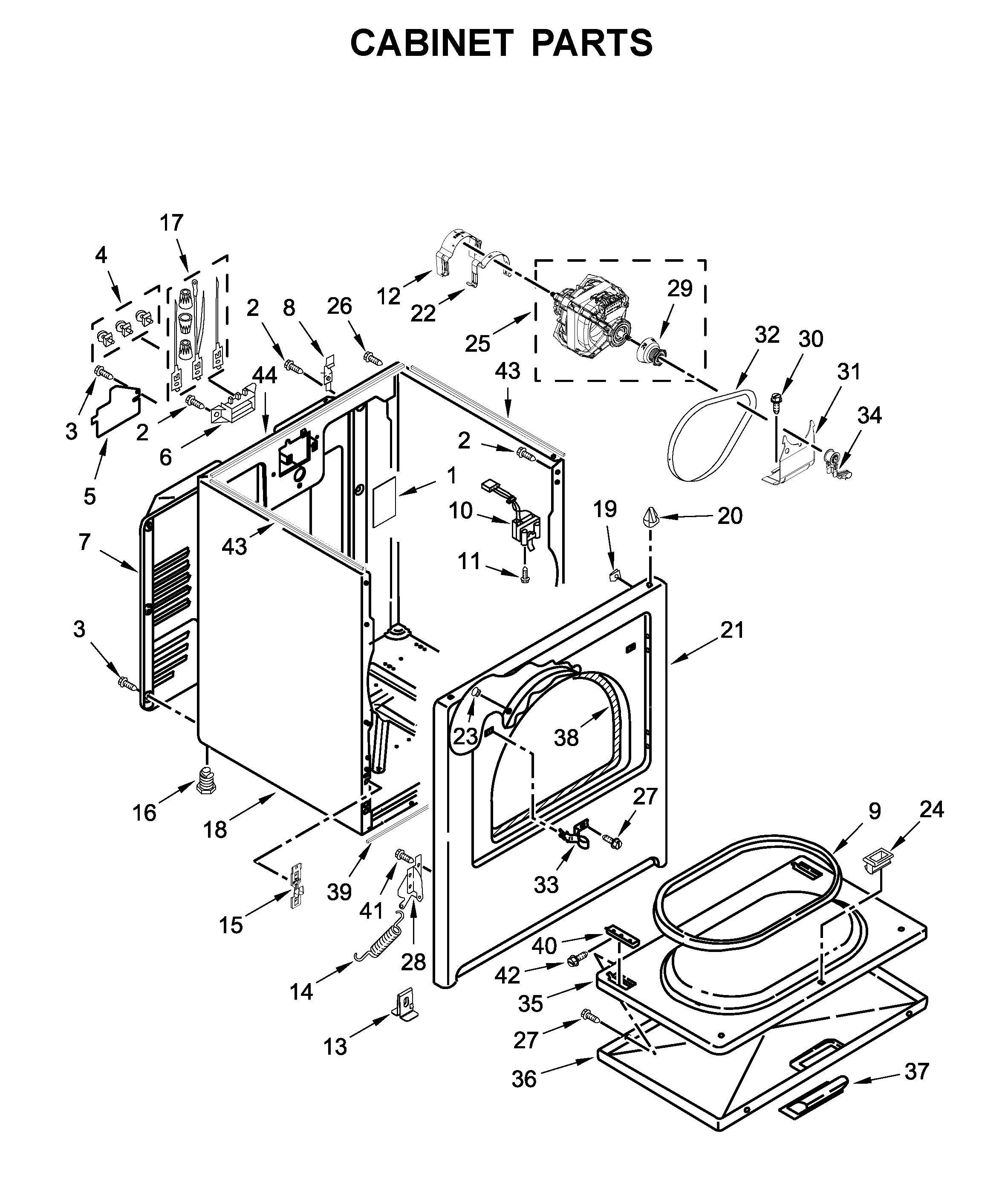 Cabinet parts