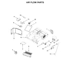 KitchenAid YKMHS120EW8 air flow parts diagram