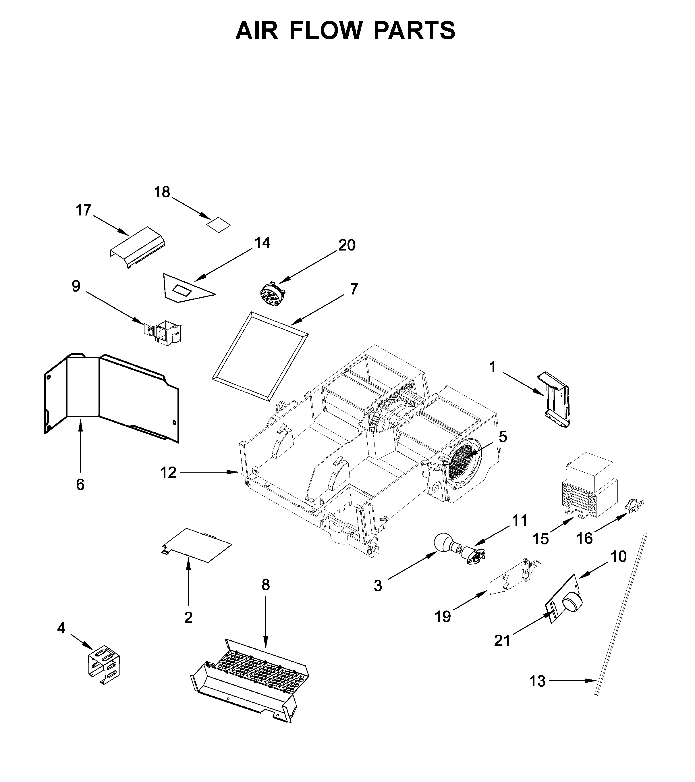 Air flow parts