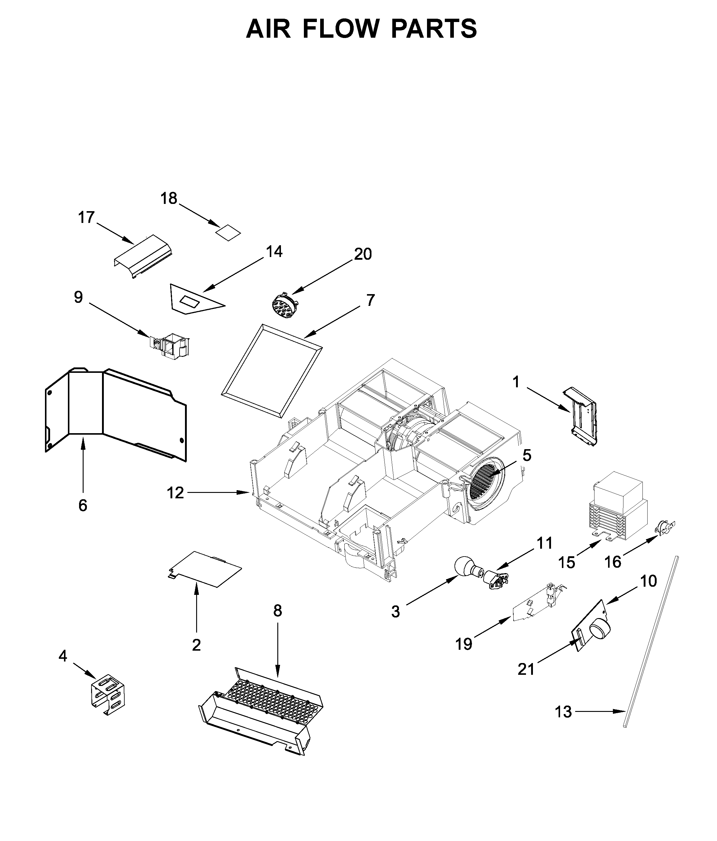 Air flow parts