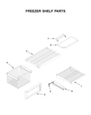 Freezer shelf parts