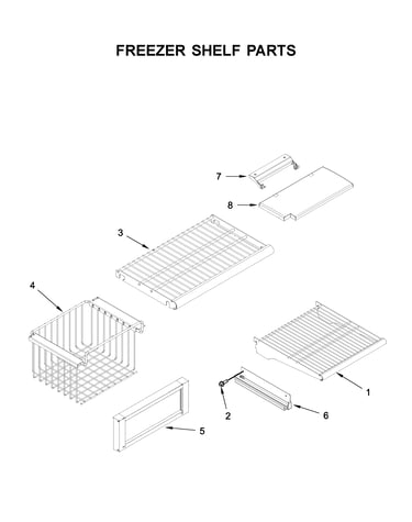 Freezer shelf parts