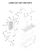 Lower unit and tube parts