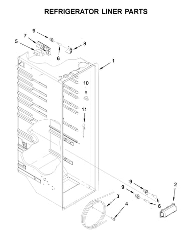 Refrigerator liner parts