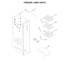 Amana ASI2575GRS00 freezer liner parts diagram